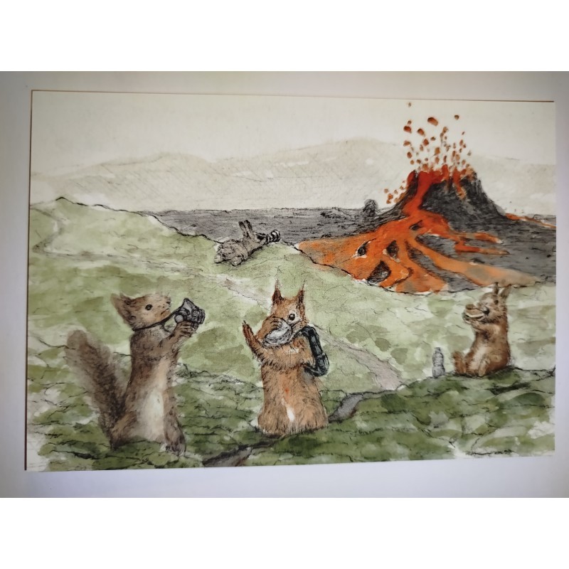 Fagradalsfjall Volcano - Postcard