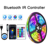 USB LED Strip Lights  - APP Control - Color Changing 5050 RGB Led Light Flexible Lamp Tape - 5m
