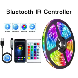 USB LED Strip Lights  - APP Control - Color Changing 5050 RGB Led Light Flexible Lamp Tape - 15m