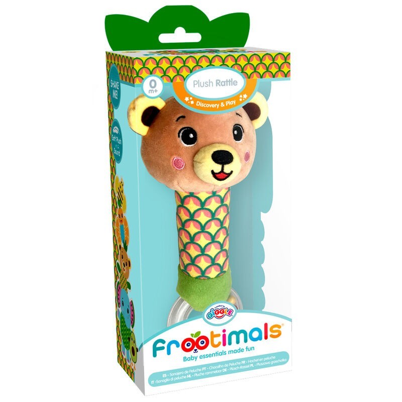 Frootimals Bubba Tropibear plush rattle